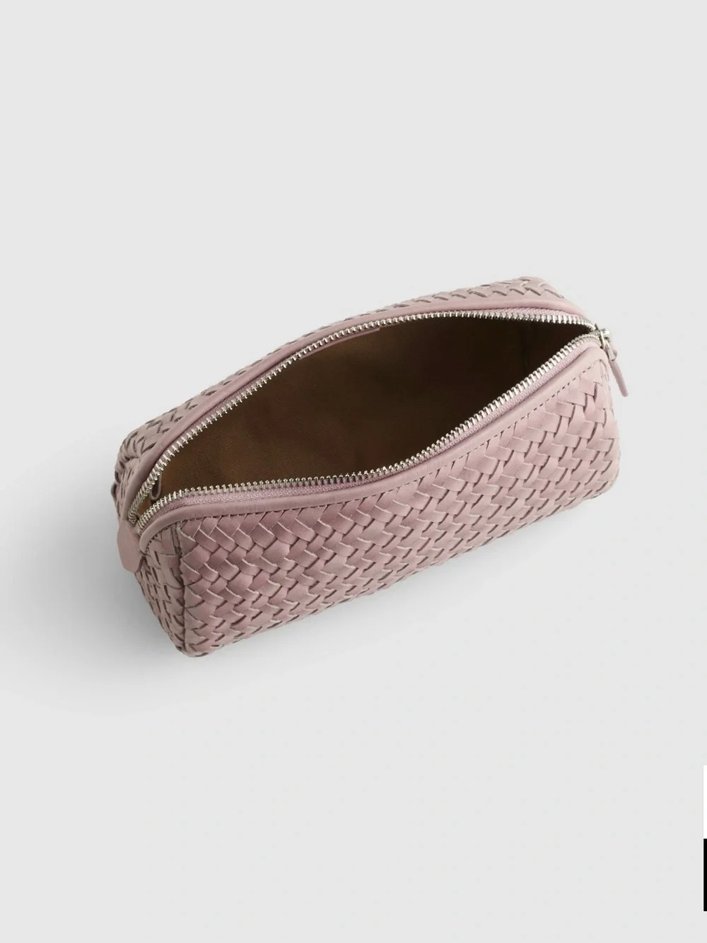 NWT- Madewell Woven Leather Cosmetic Pouch